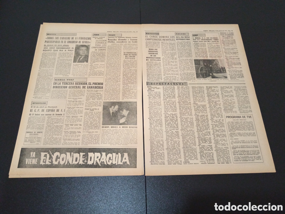 Coleccionismo deportivo: MARCA 10/03/1971 - Foto 3