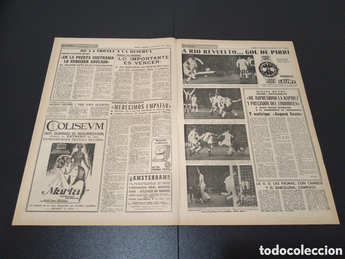 Coleccionismo deportivo: MARCA 11/04/1971 - Foto 3