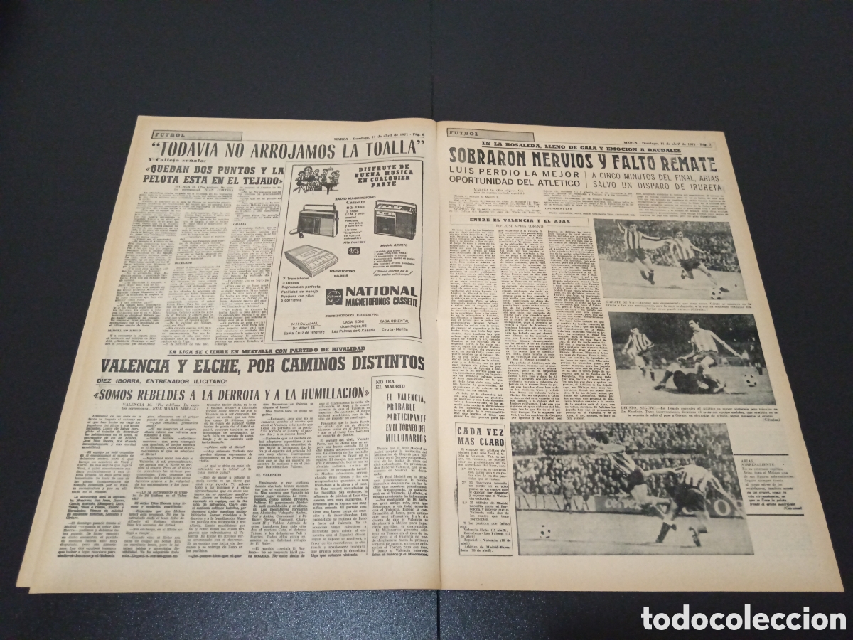 Coleccionismo deportivo: MARCA 11/04/1971 - Foto 4