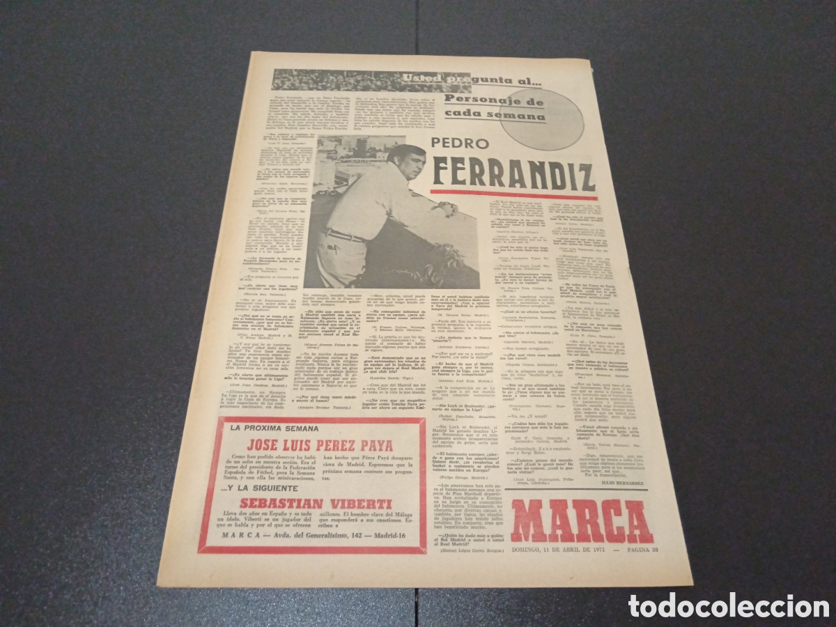 Coleccionismo deportivo: MARCA 11/04/1971 - Foto 6