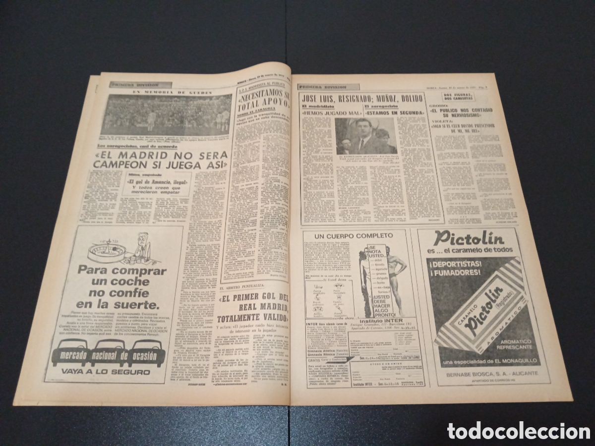 Coleccionismo deportivo: MARCA 15/03/1971 - Foto 3