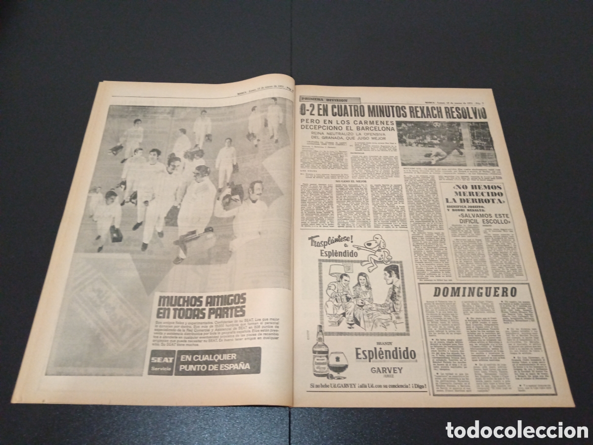 Coleccionismo deportivo: MARCA 15/03/1971 - Foto 4