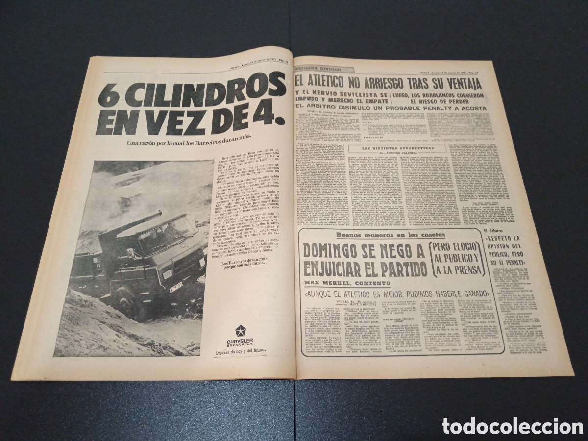 Coleccionismo deportivo: MARCA 15/03/1971 - Foto 7