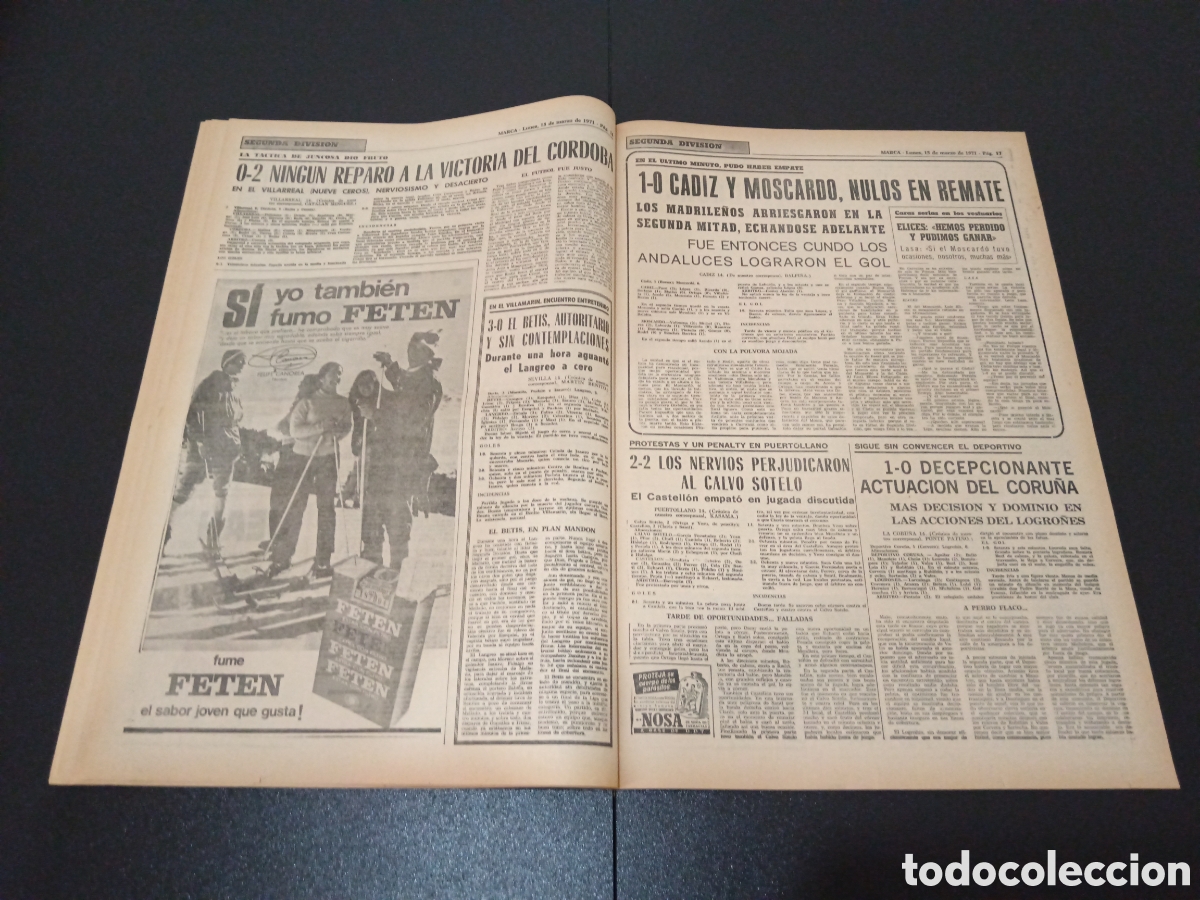 Coleccionismo deportivo: MARCA 15/03/1971 - Foto 9