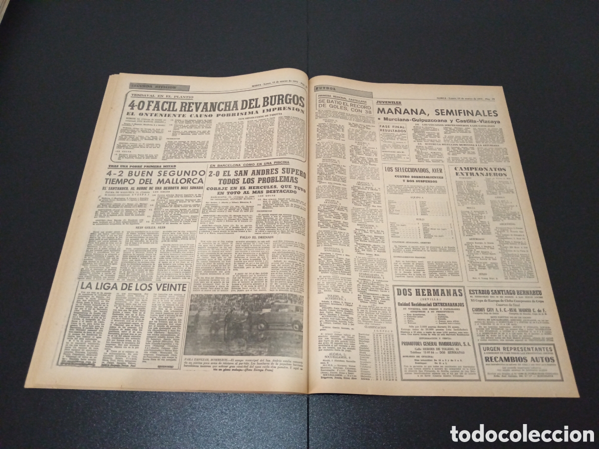 Coleccionismo deportivo: MARCA 15/03/1971 - Foto 10