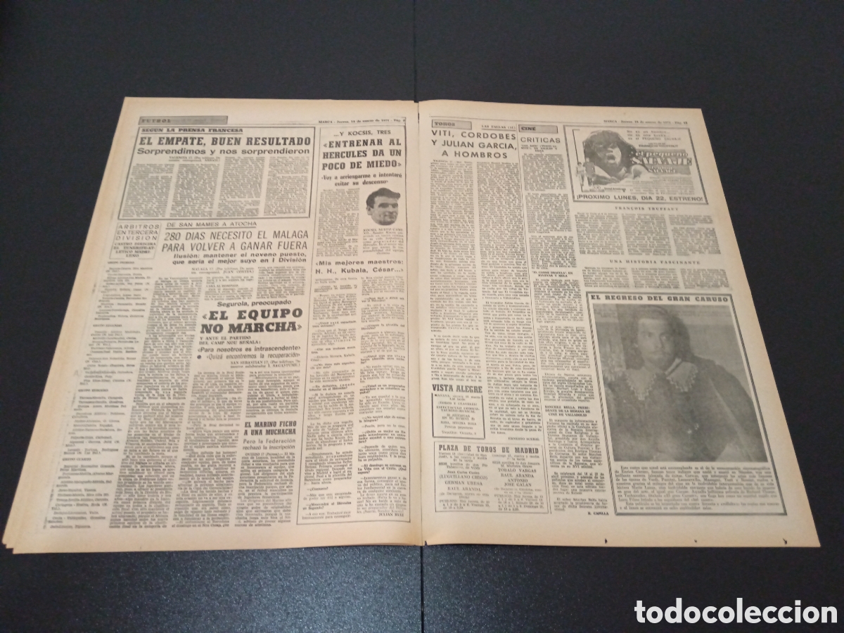 Coleccionismo deportivo: MARCA 18/03/1971 - Foto 4
