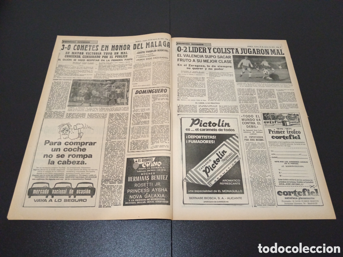Coleccionismo deportivo: MARCA 22/03/1971 - Foto 3