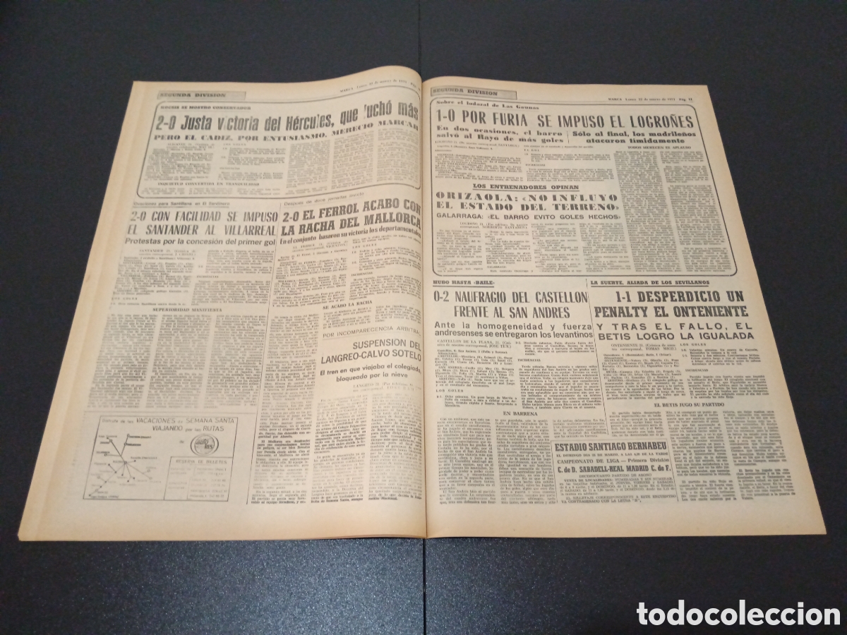 Coleccionismo deportivo: MARCA 22/03/1971 - Foto 6
