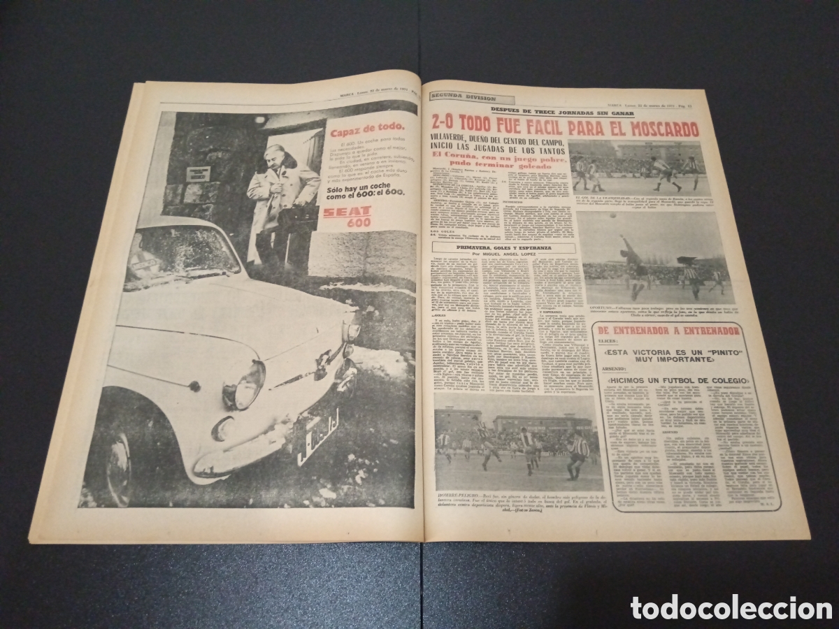 Coleccionismo deportivo: MARCA 22/03/1971 - Foto 7