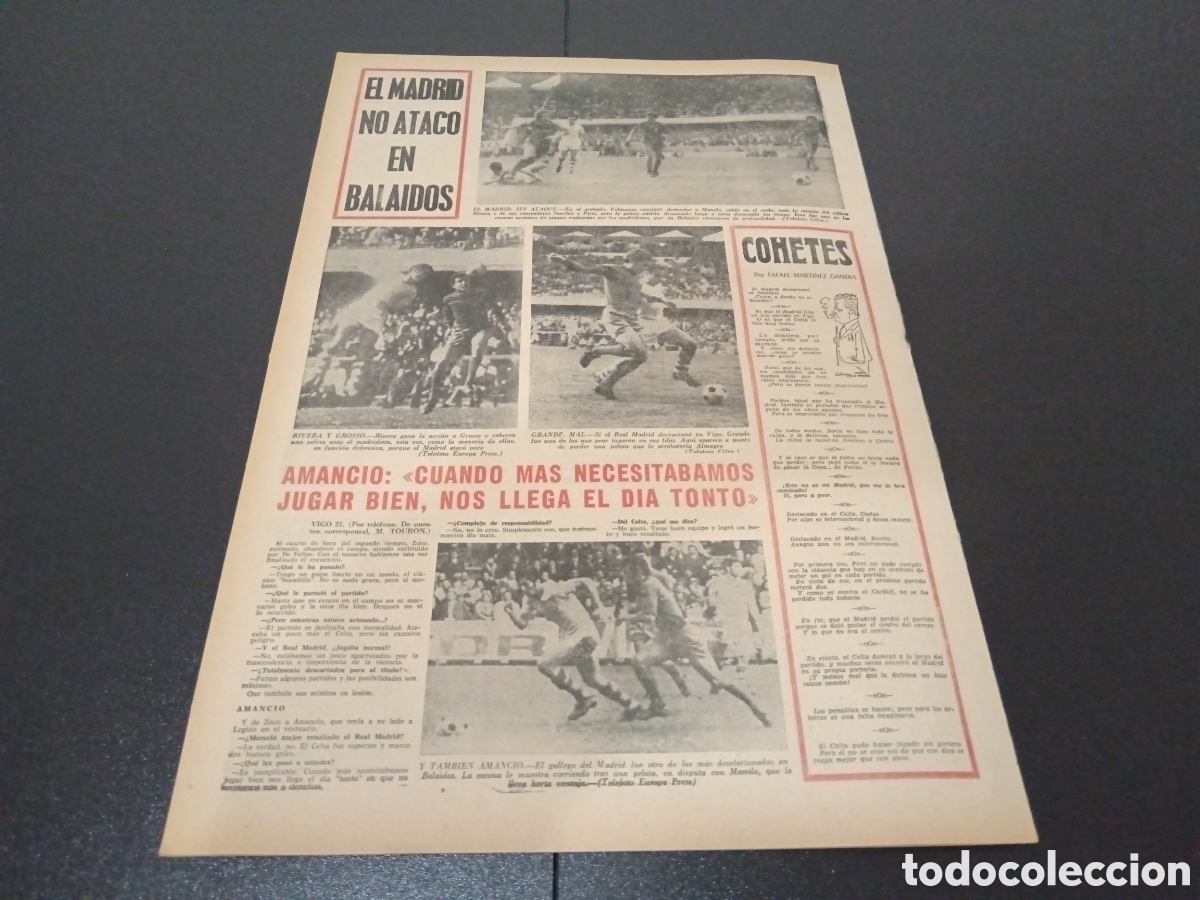 Coleccionismo deportivo: MARCA 22/03/1971 - Foto 11