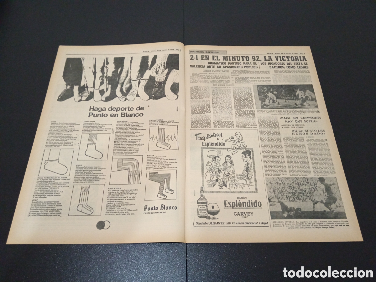 Coleccionismo deportivo: MARCA 29/03/1971 - Foto 4
