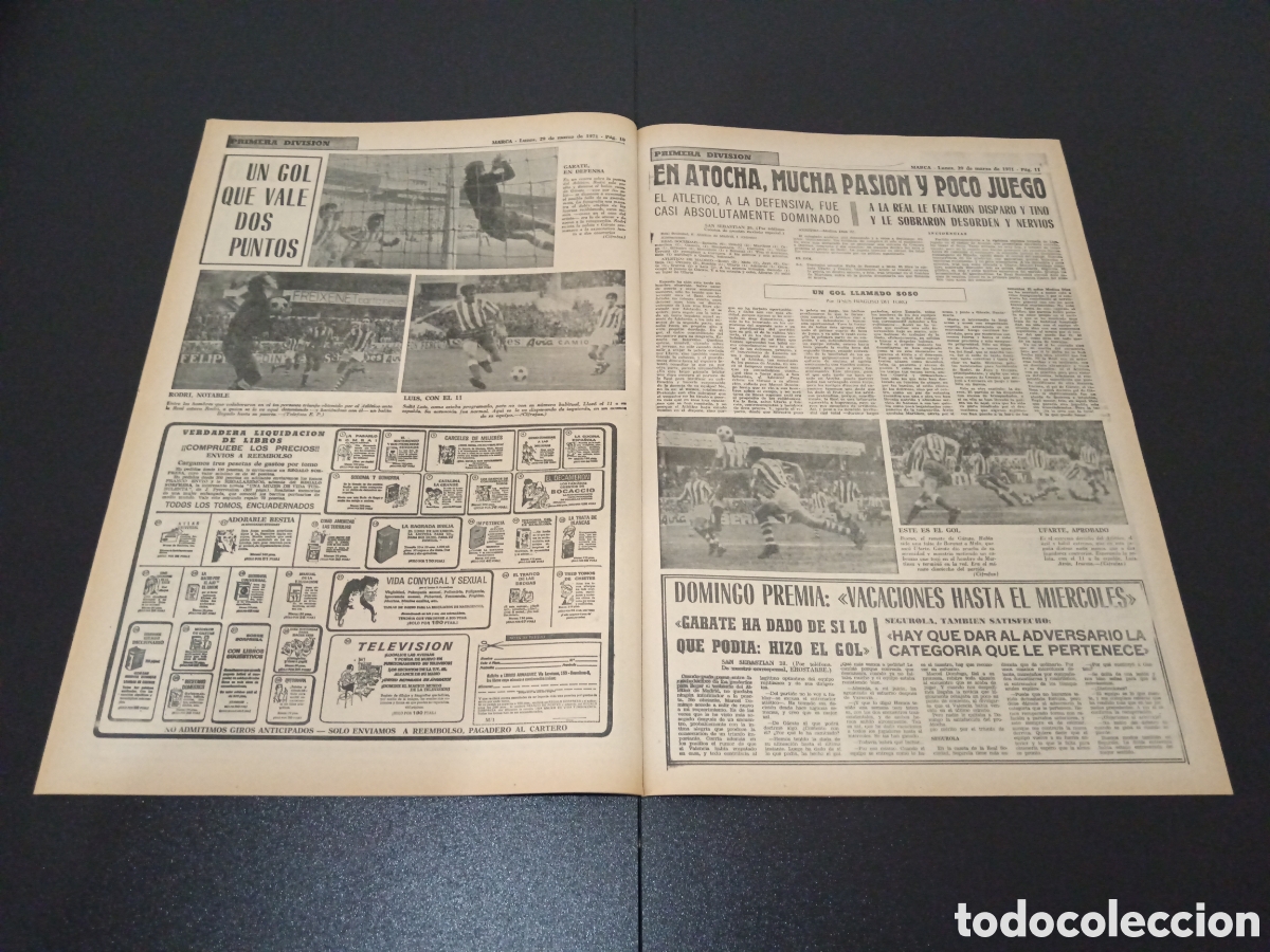 Coleccionismo deportivo: MARCA 29/03/1971 - Foto 6