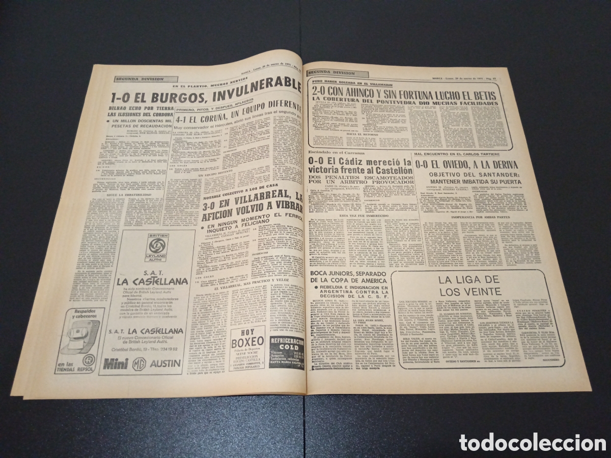 Coleccionismo deportivo: MARCA 29/03/1971 - Foto 9
