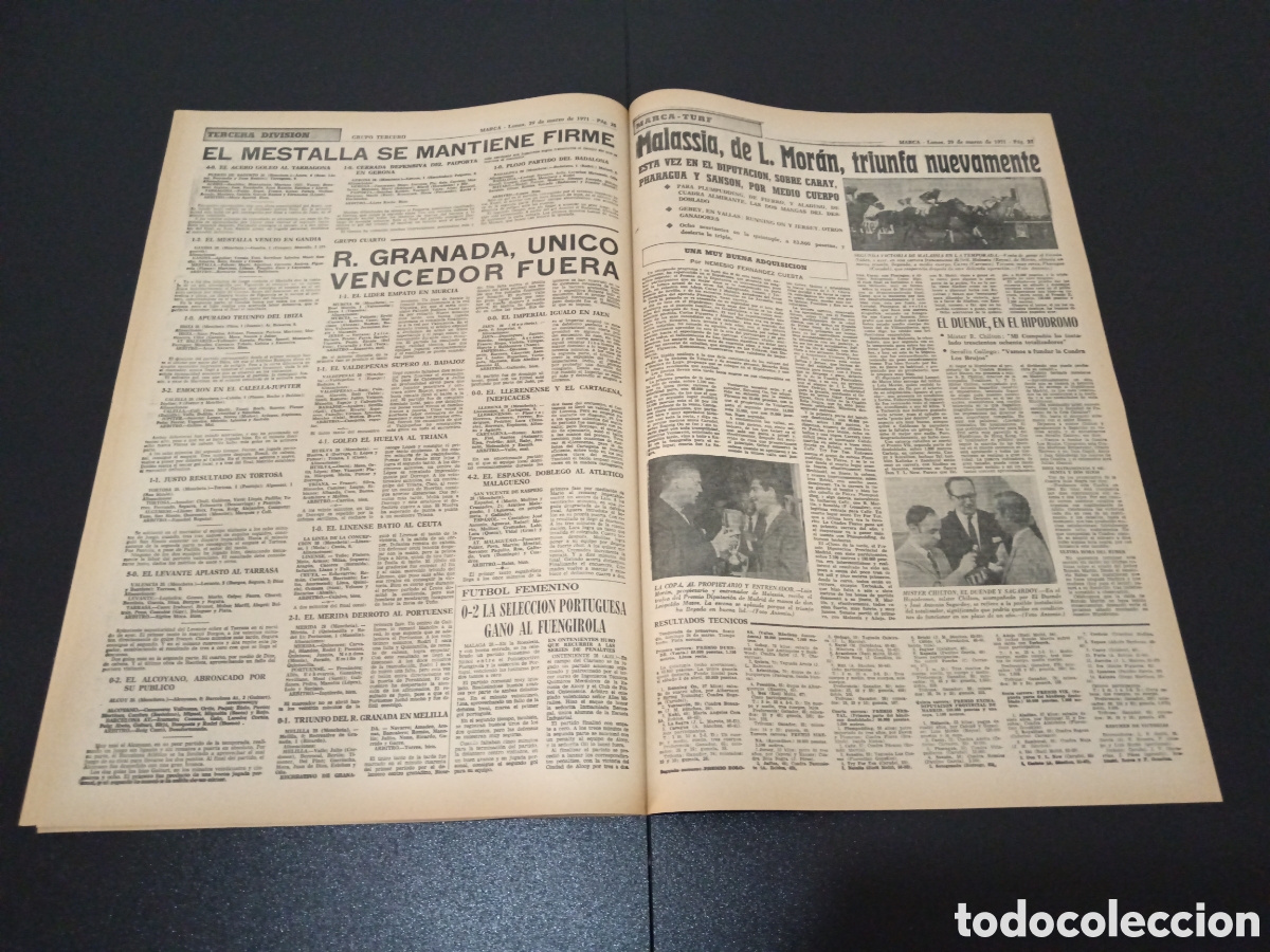 Coleccionismo deportivo: MARCA 29/03/1971 - Foto 11