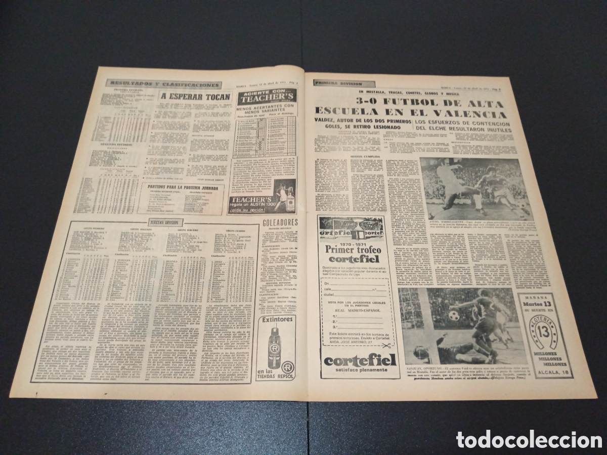 Coleccionismo deportivo: MARCA 12/04/1971 - Foto 2