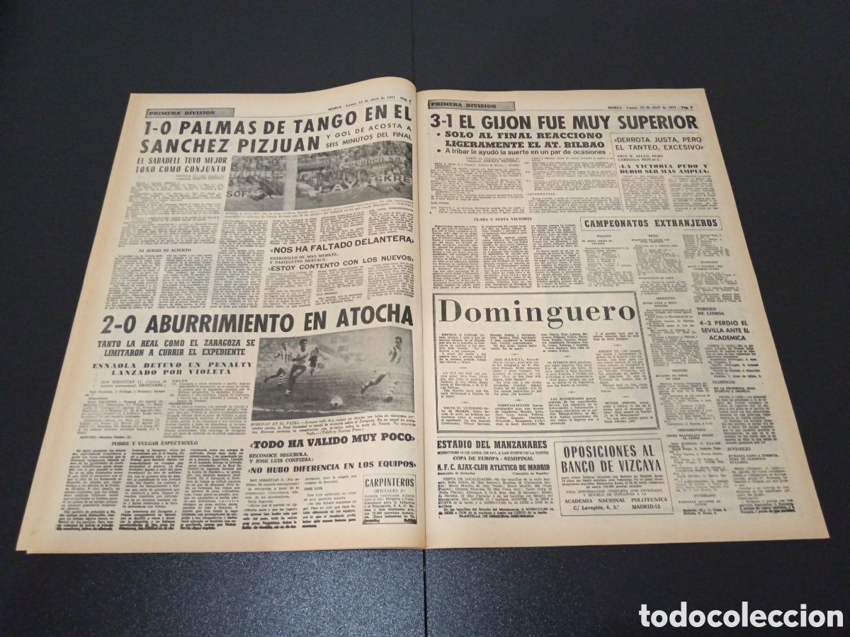 Coleccionismo deportivo: MARCA 12/04/1971 - Foto 4