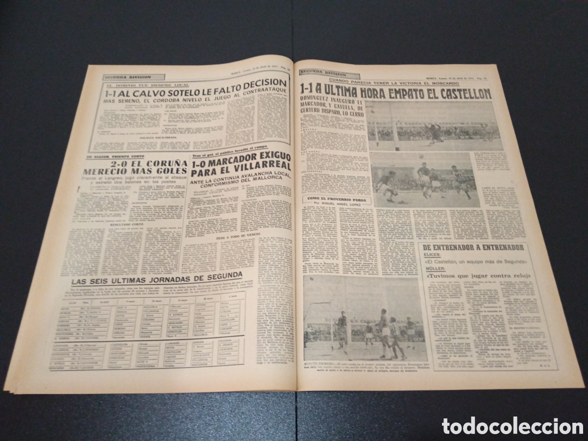 Coleccionismo deportivo: MARCA 12/04/1971 - Foto 6