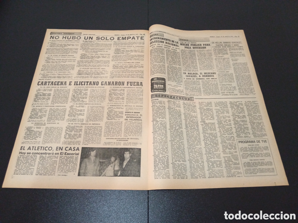Coleccionismo deportivo: MARCA 12/04/1971 - Foto 9