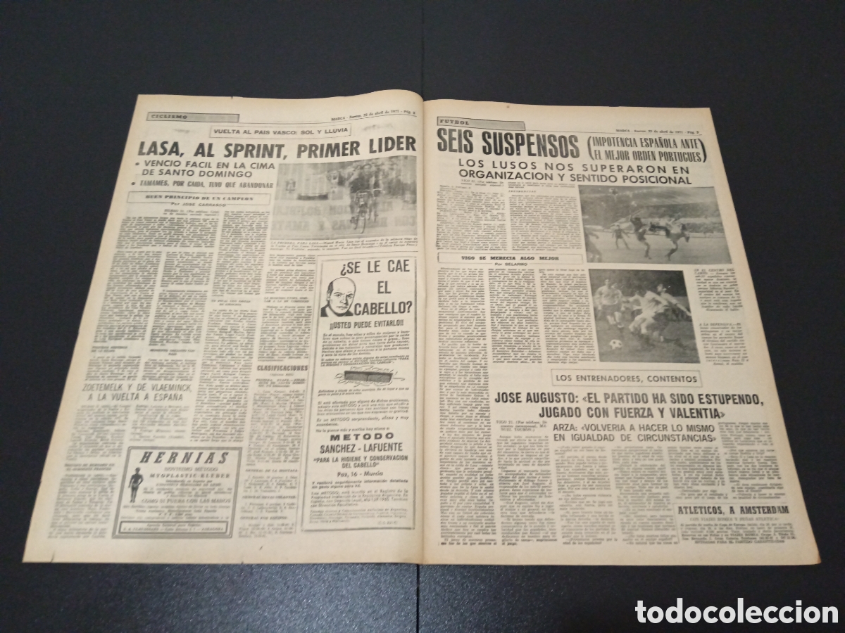 Coleccionismo deportivo: MARCA 23/04/1971 - Foto 2