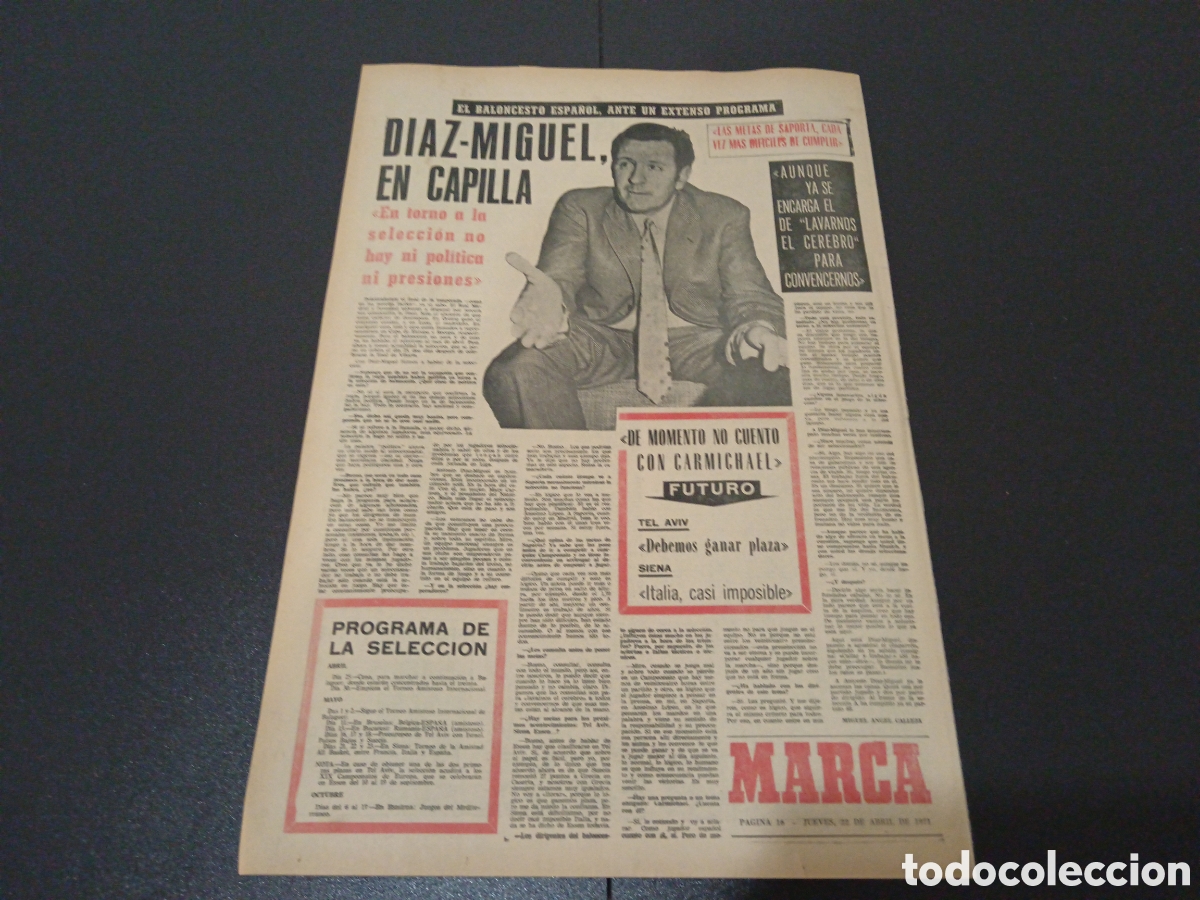 Coleccionismo deportivo: MARCA 23/04/1971 - Foto 4