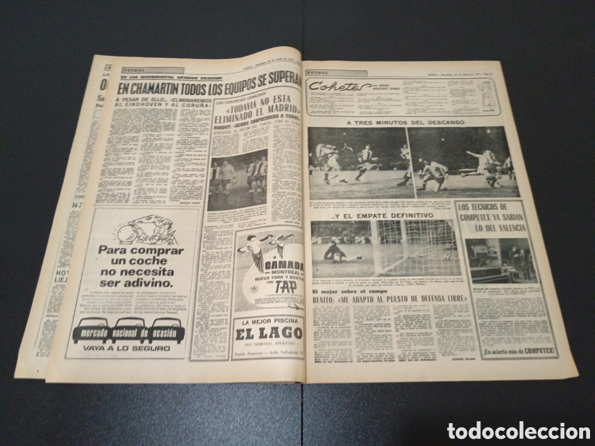 Coleccionismo deportivo: MARCA 25/04/1971 - Foto 3