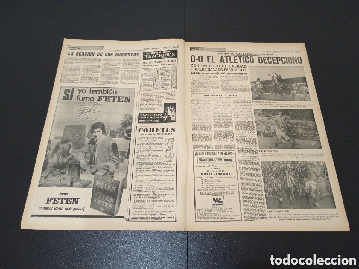 Coleccionismo deportivo: MARCA 26/04/1971 - Foto 2