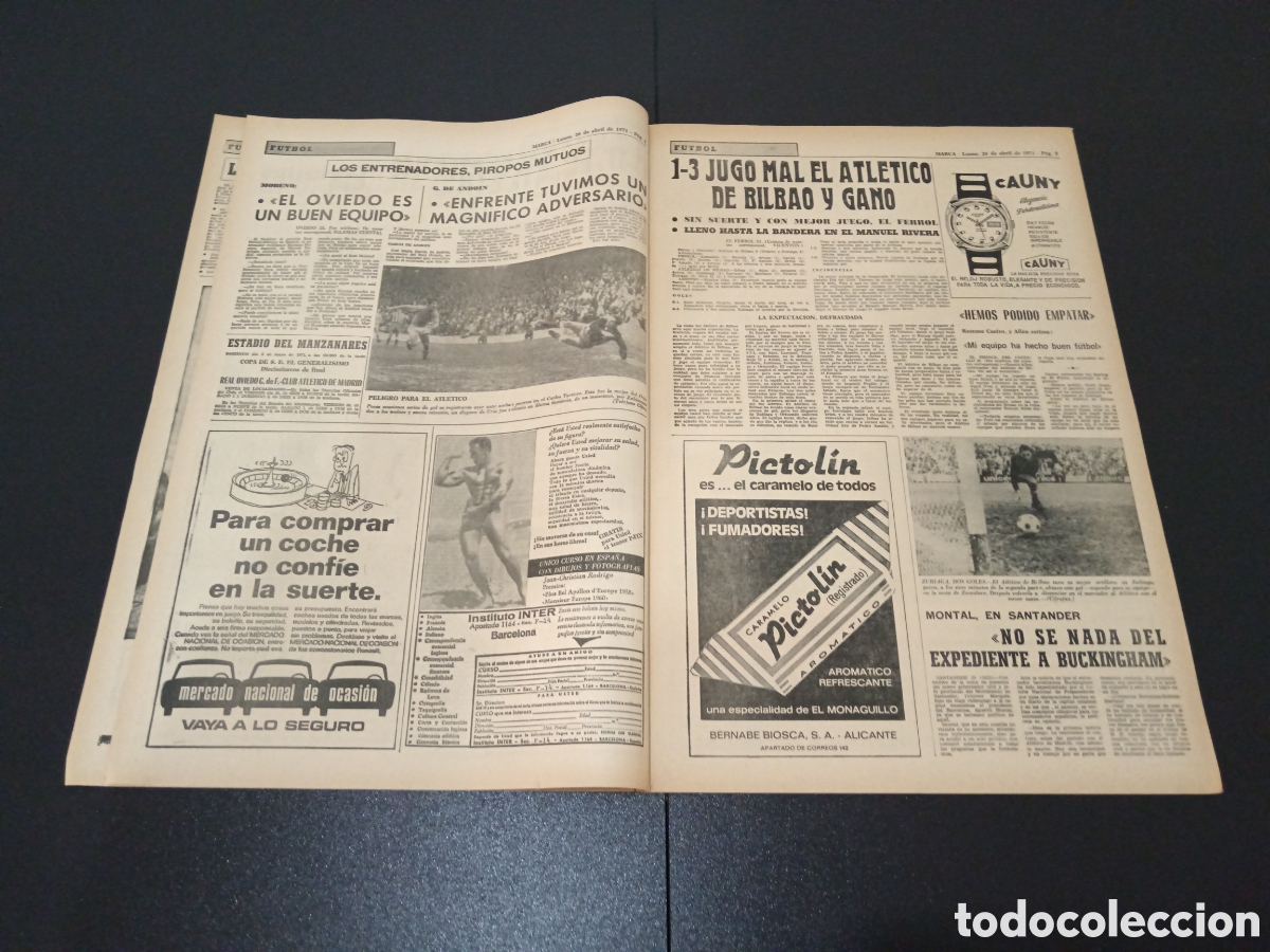 Coleccionismo deportivo: MARCA 26/04/1971 - Foto 3