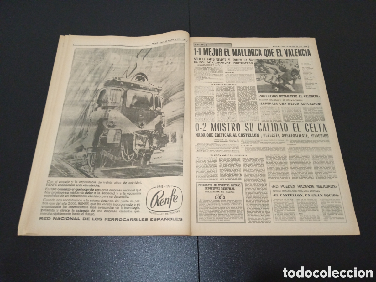 Coleccionismo deportivo: MARCA 26/04/1971 - Foto 4