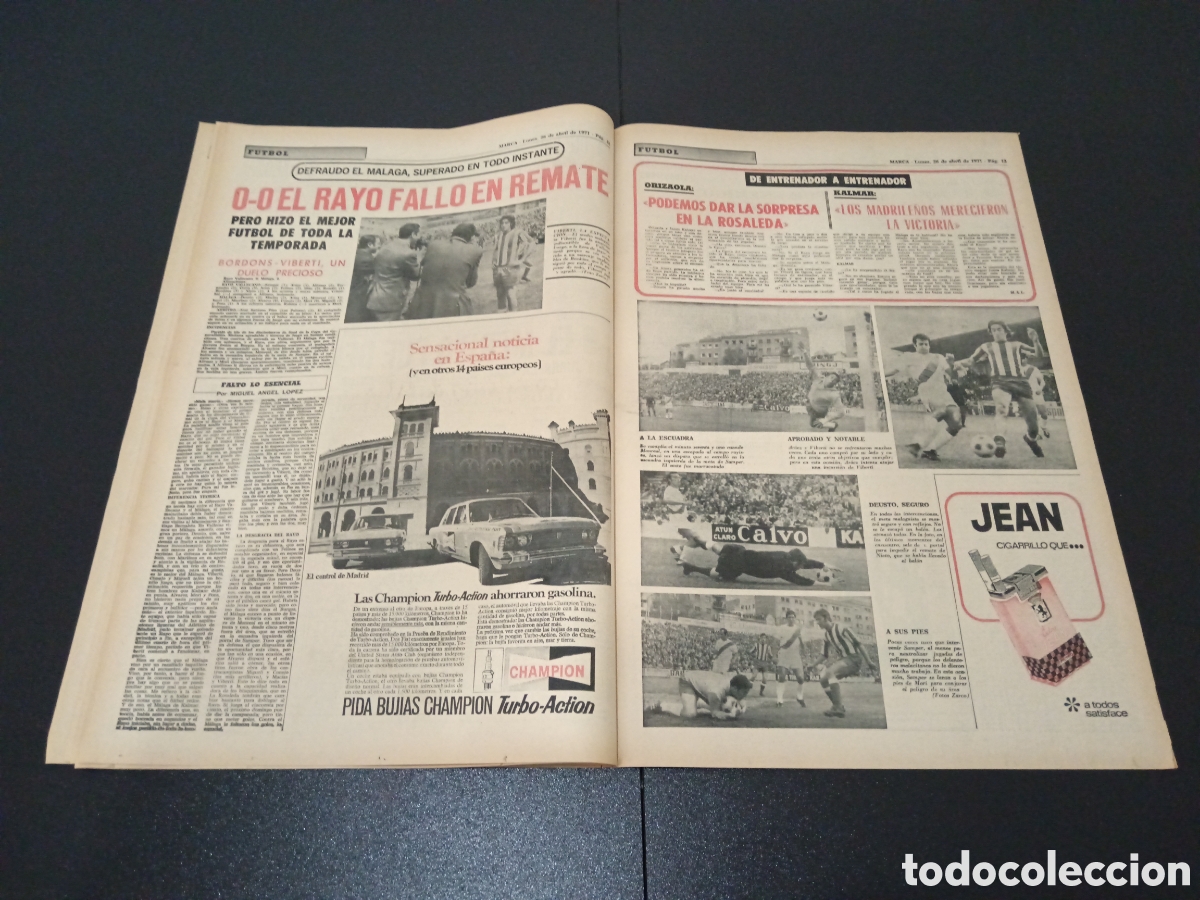 Coleccionismo deportivo: MARCA 26/04/1971 - Foto 7