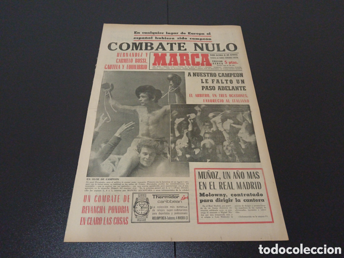 Coleccionismo deportivo: MARCA 30/04/1971 - Foto 1