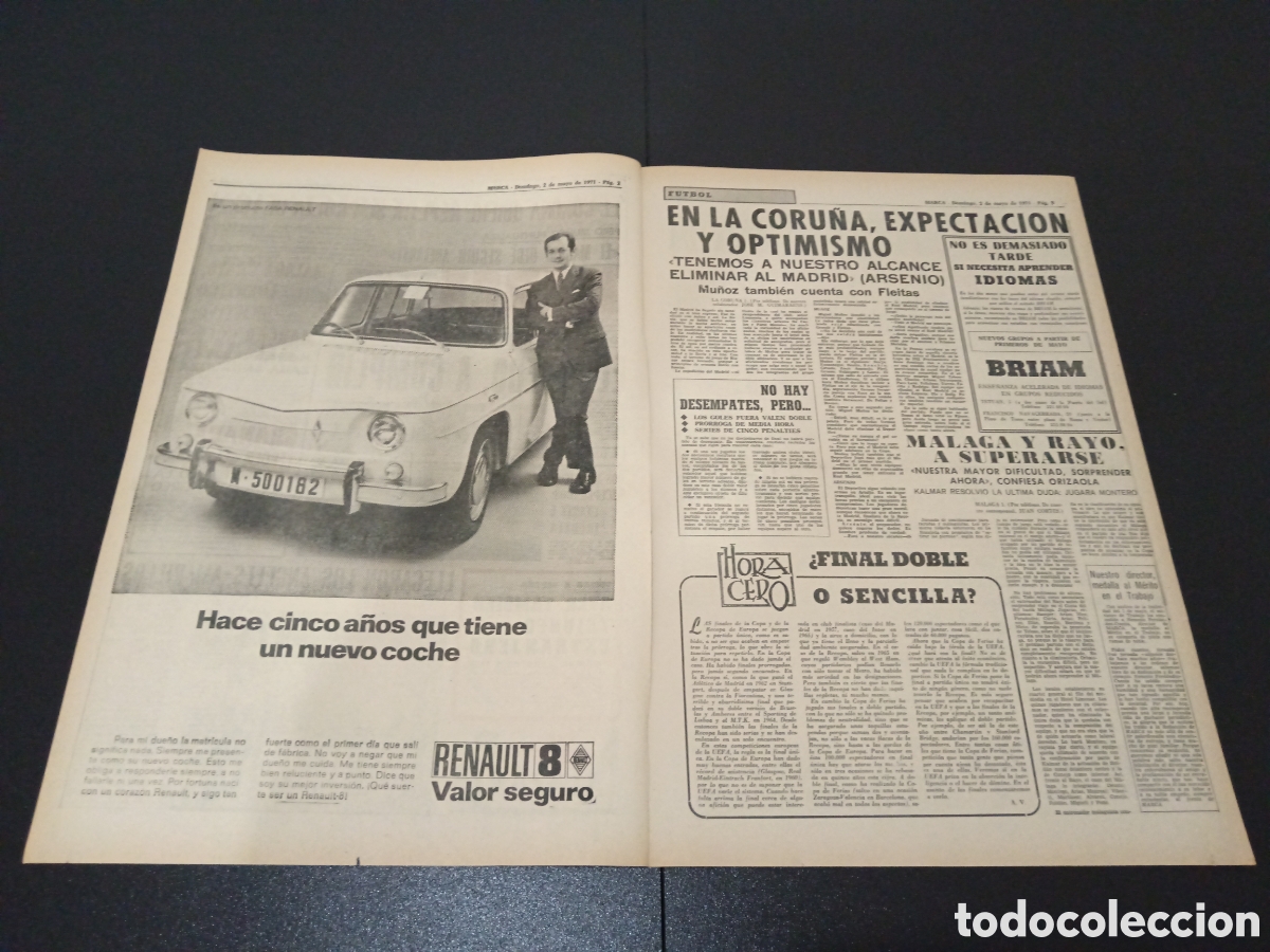 Coleccionismo deportivo: MARCA 02/05/1971 - Foto 2