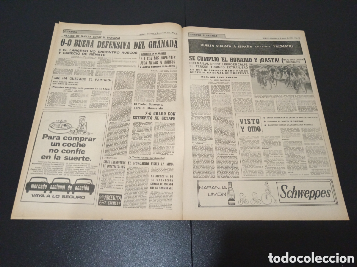 Coleccionismo deportivo: MARCA 02/05/1971 - Foto 3