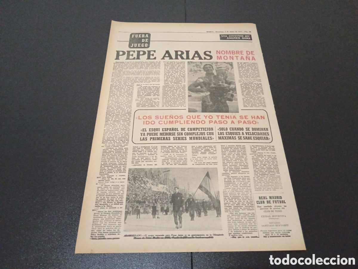 Coleccionismo deportivo: MARCA 02/05/1971 - Foto 5