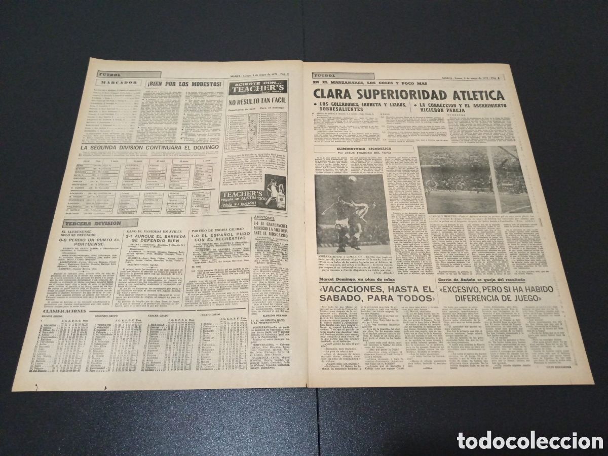 Coleccionismo deportivo: MARCA 03/05/1971 - Foto 2