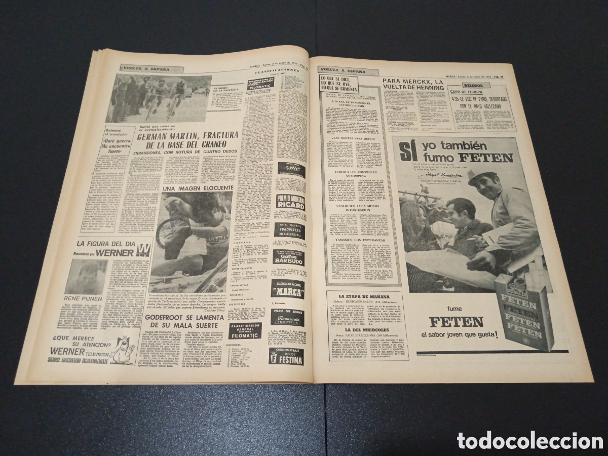 Coleccionismo deportivo: MARCA 03/05/1971 - Foto 9