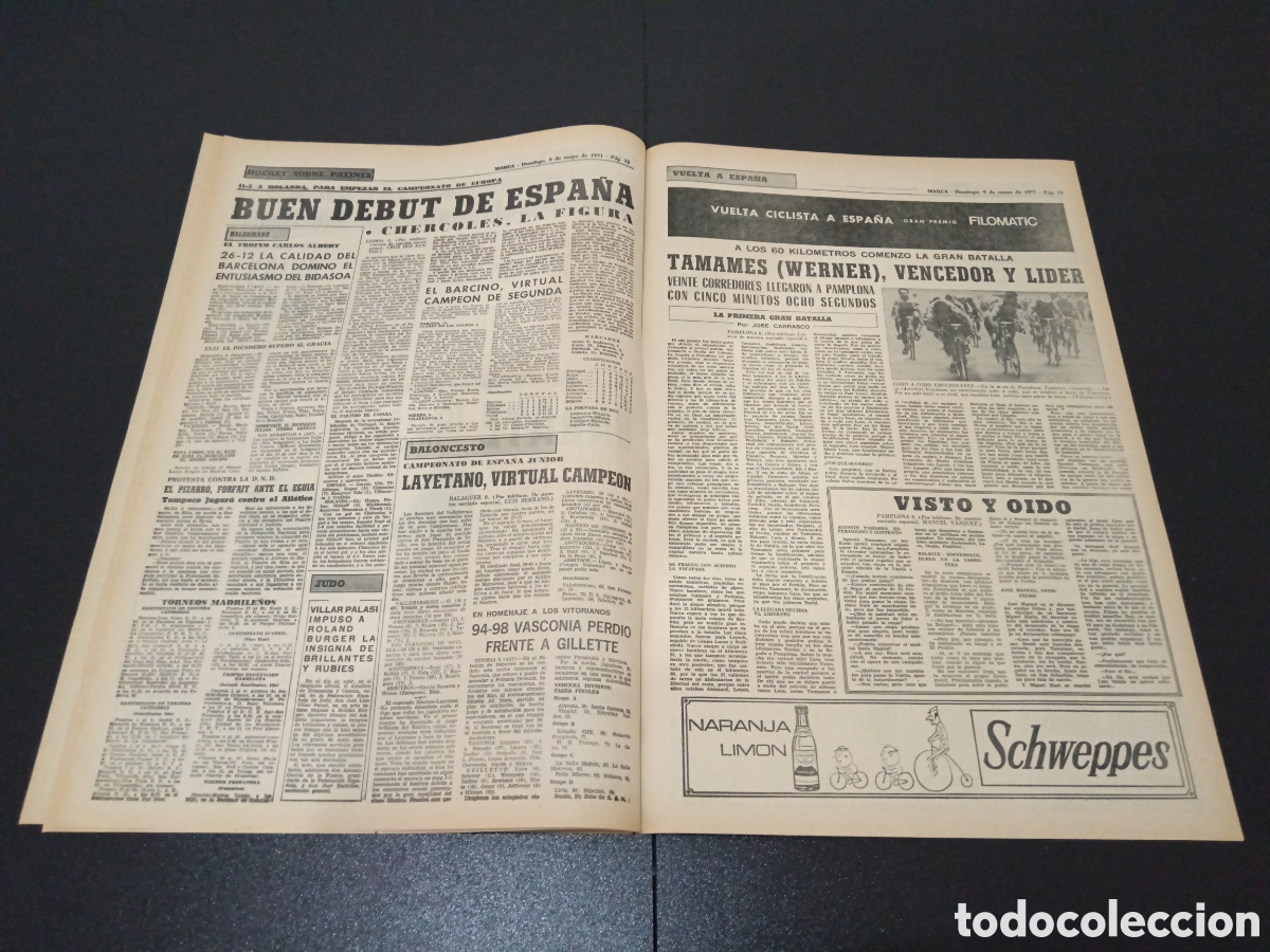 Coleccionismo deportivo: MARCA 09/05/1971 - Foto 5