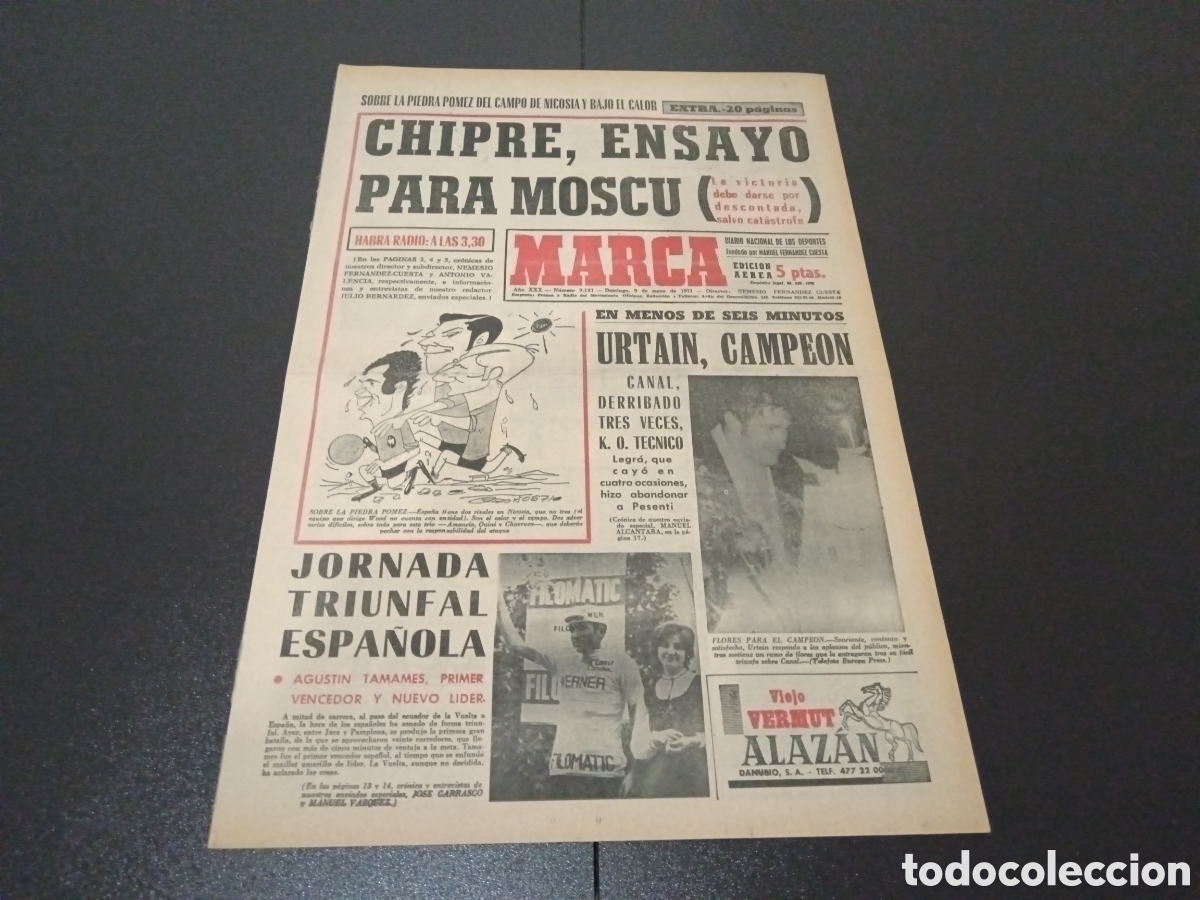 Coleccionismo deportivo: MARCA 09/05/1971 - Foto 1