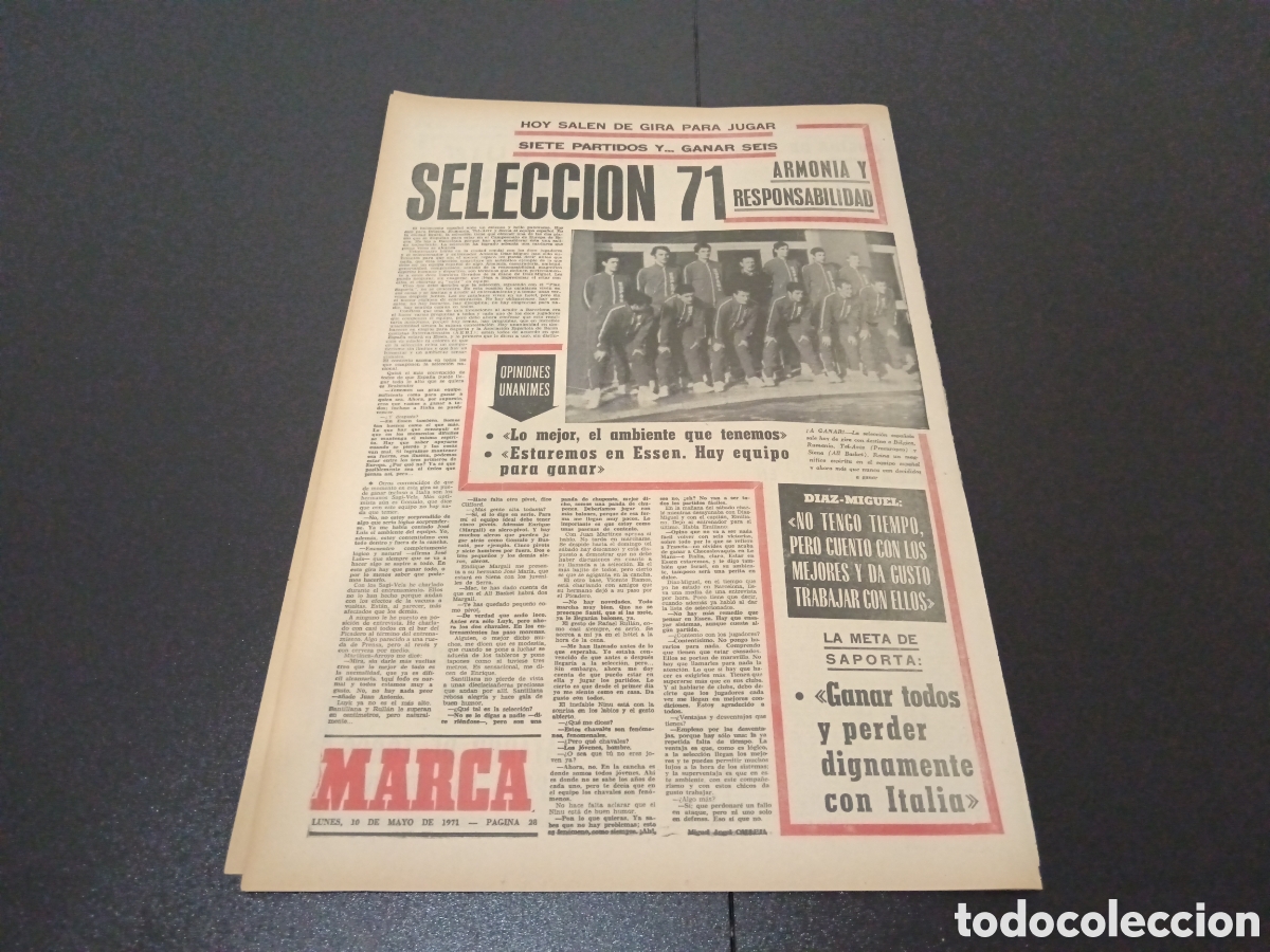 Coleccionismo deportivo: MARCA 10/05/1971 - Foto 14