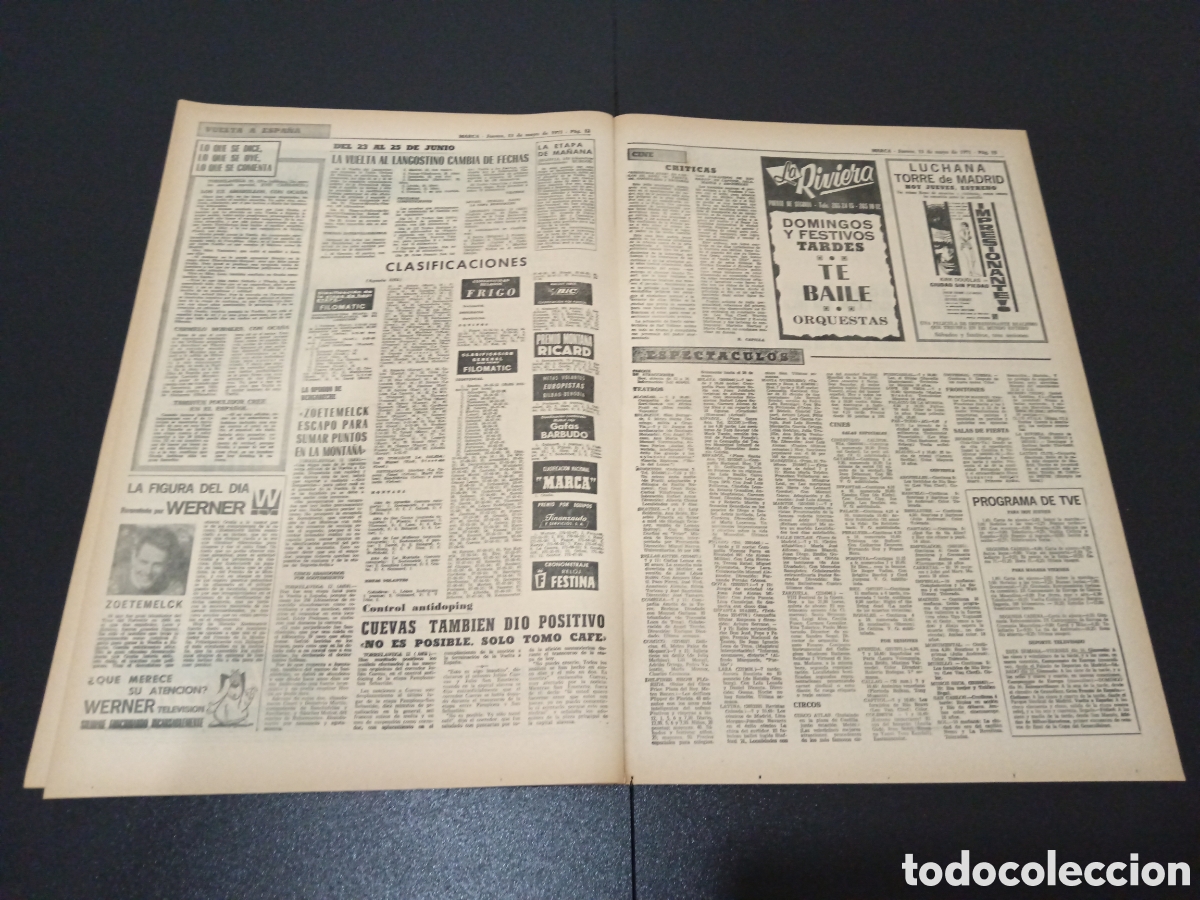 Coleccionismo deportivo: MARCA 13/05/1971 - Foto 4