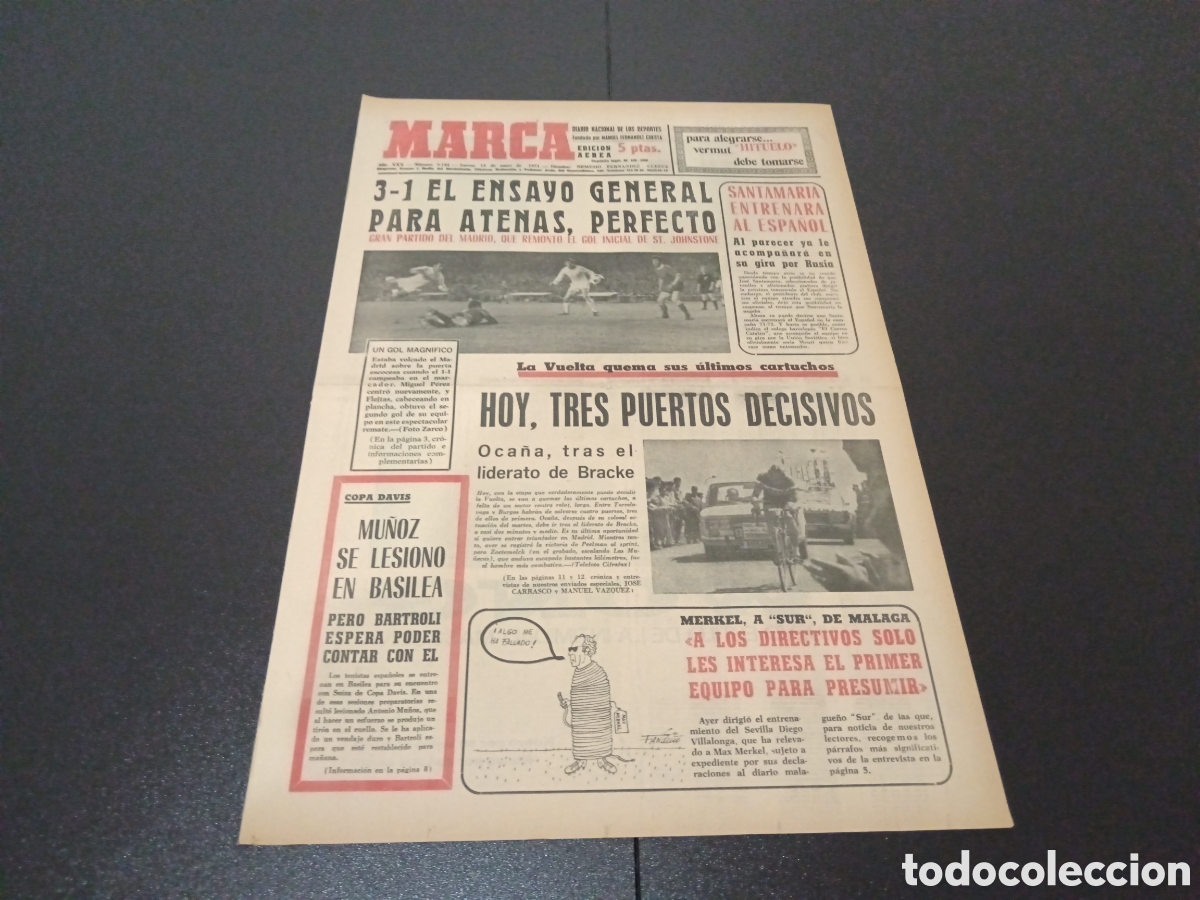 Coleccionismo deportivo: MARCA 13/05/1971 - Foto 1