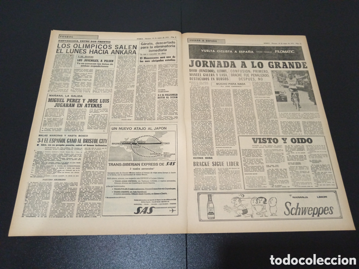 Coleccionismo deportivo: MARCA 14/05/1971 - Foto 3