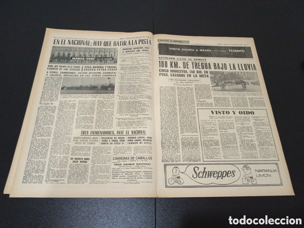 Coleccionismo deportivo: MARCA 15/05/1971 - Foto 4
