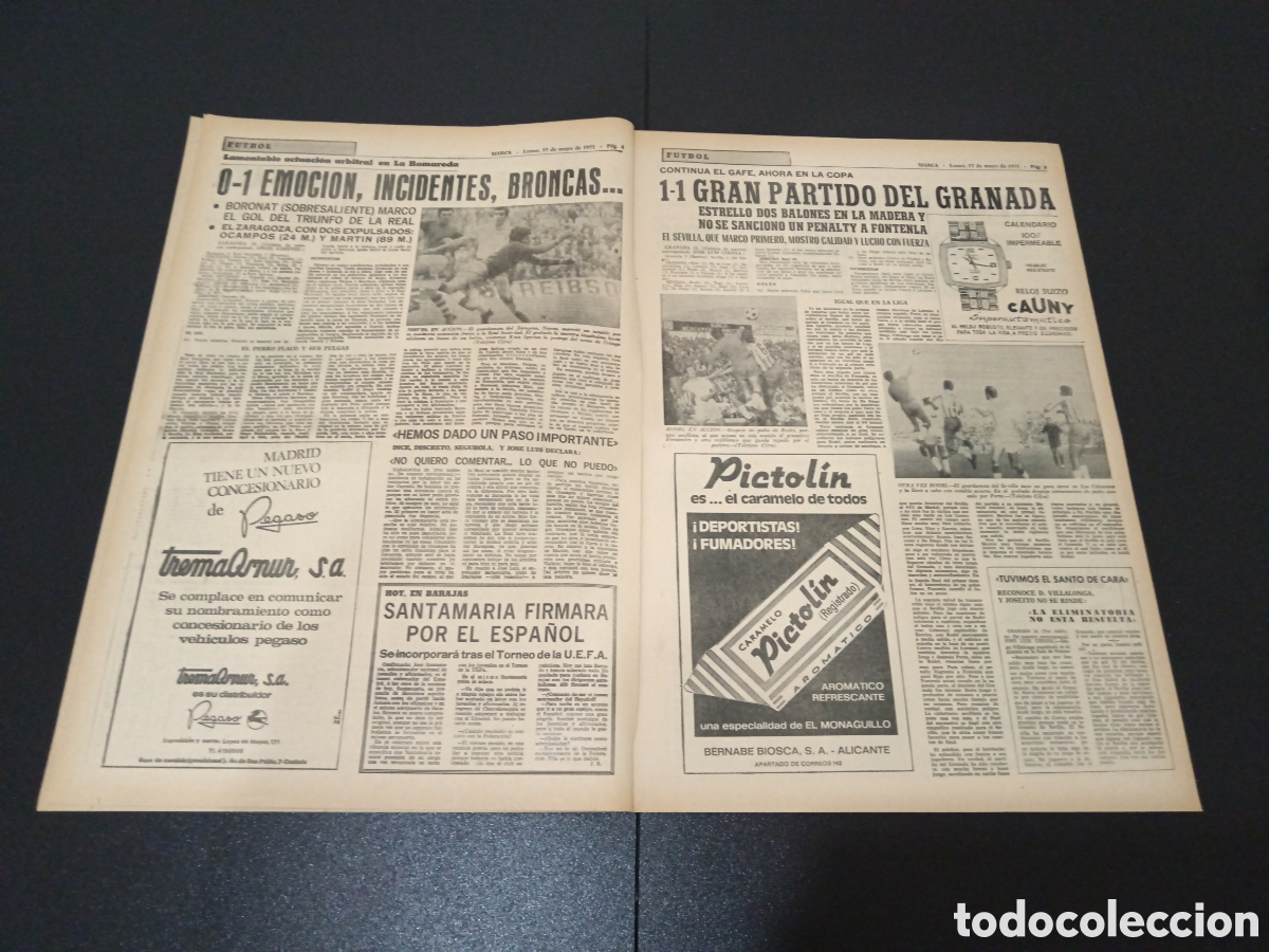Coleccionismo deportivo: MARCA 17/05/1971 - Foto 3