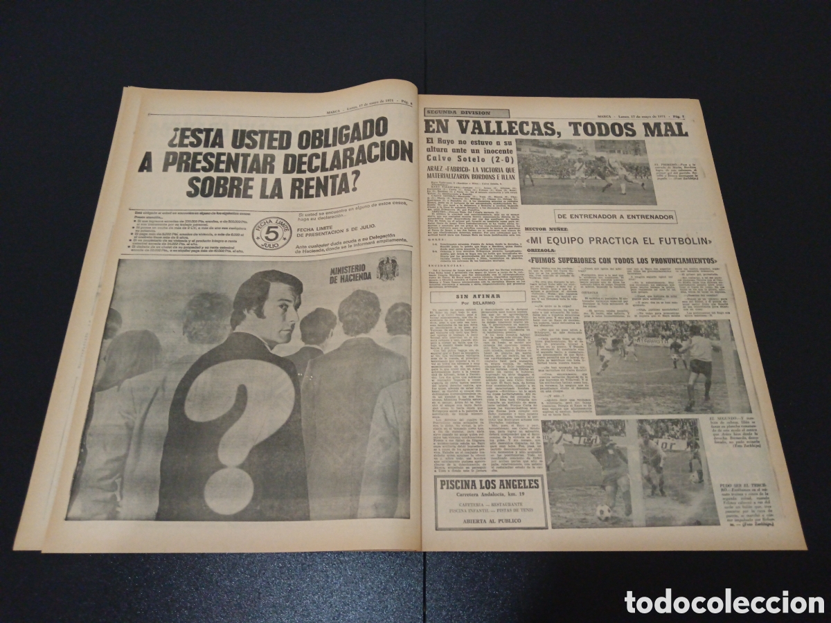 Coleccionismo deportivo: MARCA 17/05/1971 - Foto 4