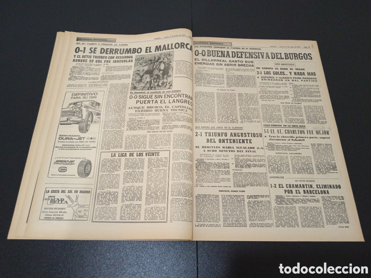 Coleccionismo deportivo: MARCA 17/05/1971 - Foto 6