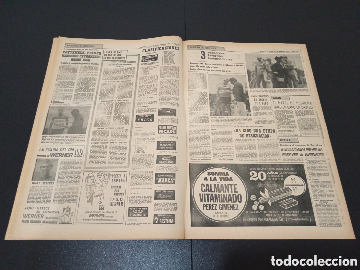 Coleccionismo deportivo: MARCA 17/05/1971 - Foto 9