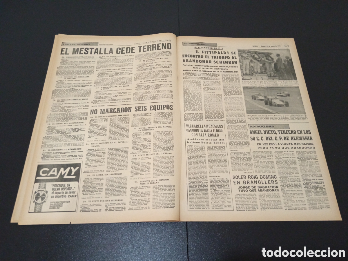 Coleccionismo deportivo: MARCA 17/05/1971 - Foto 11
