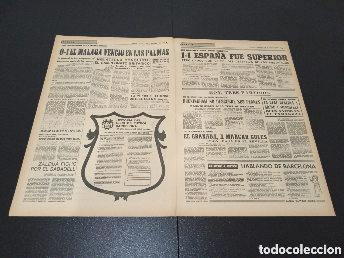 Coleccionismo deportivo: MARCA 23/05/1971 - Foto 3