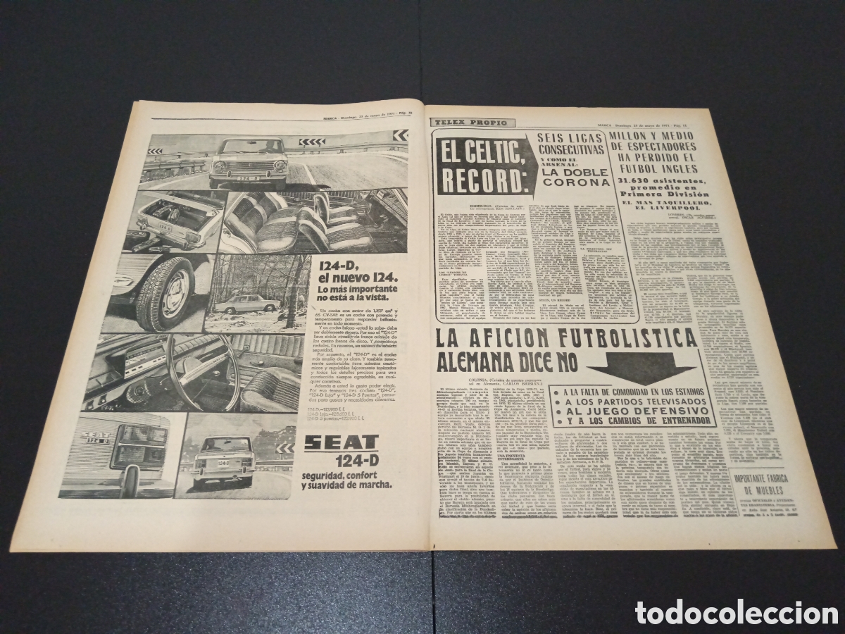 Coleccionismo deportivo: MARCA 23/05/1971 - Foto 4