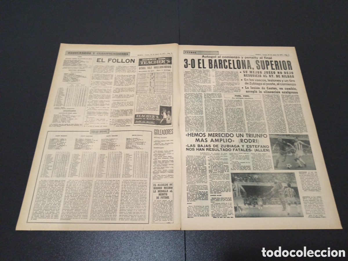 Coleccionismo deportivo: MARCA 24/05/1971 - Foto 2